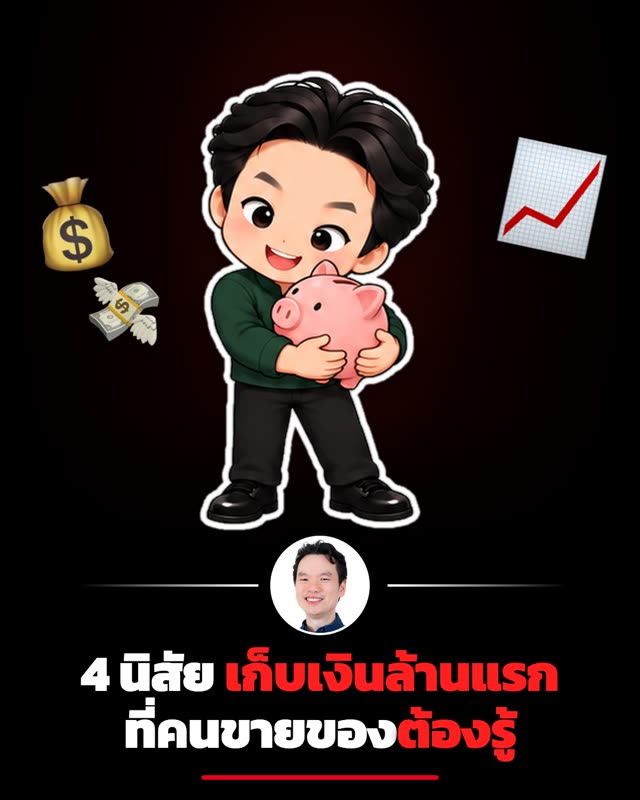 มาสคอต อ.ตรี กอดกระปุกหมู: 4 นิสัยเก็บเงินล้านแรก